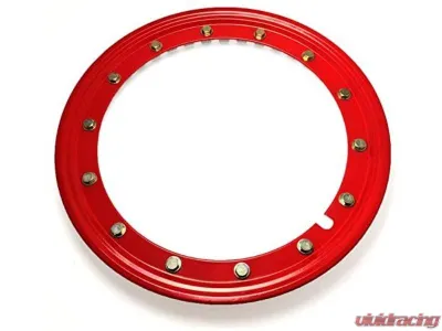 ProSport 4pcs 16" Red Simulated Beadlocks Hubcap Ring - PSBLRED16