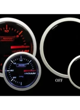 ProSport Performance Series 2-1/16" Amber / White Vacuum Gauge (Mechanical)                                     - 216BFWAVASM.INHG - Image 3