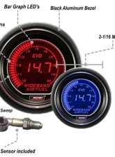 ProSport 2-1/16" EVO Wideband Digital Air Fuel Ratio kit w/ Bosch Sensor                                     - 216EVOAFRPK4.9-WO-NW - Image 3