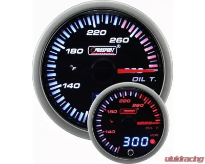 ProSport 2-1/16" JDM Electrical Oil Temperature Gauge - 216JDMOT-R.F