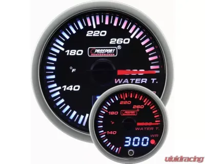 ProSport 2-1/16" JDM Electrical Water Temperature Gauge - 216JDMWT-R.F