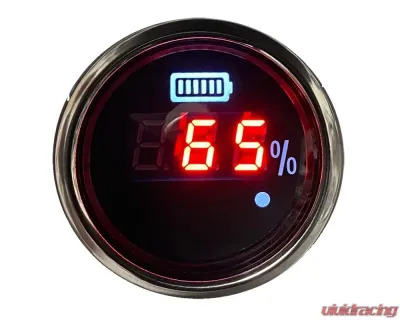 ProSport 2-1/16" Waterproof Digital Golf Cart state of Charge Meter 48 Volt - 216SWVPB-WP-48V
