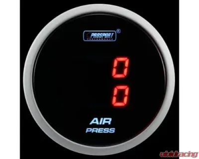 ProSport 2-1/16" Digital Dual Air Pressure Gauge - LCD Display - PSDAPLCD-RE