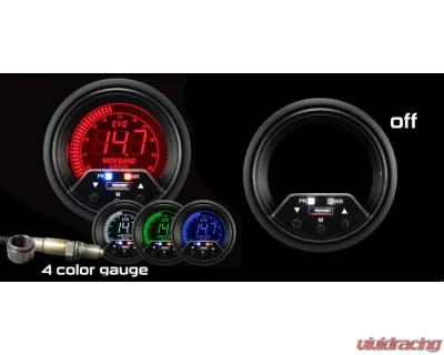 ProSport 60mm 4 Color Premium EVO Series Wideband Air Fuel Ratio Gauge Kit - 238EVOAFRPK4.9-WO
