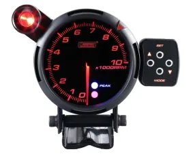 ProSport 80mm Amber | White | Blue Premium Series Tachometer  With Warning Light