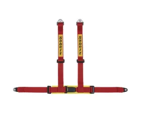 Sabelt Clubman Saloon 4-Point Bolt-On Red Harness (NON ECE Approved)