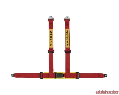 Sabelt Clubman Saloon 4-Point Bolt-On Red Harness (NON ECE Approved) - CFCC4046