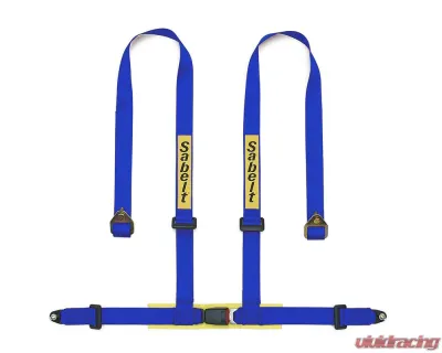 Sabelt Clubman Saloon 4-Point Blue Bolt-On Harness (ECE Approved) w/ Shoulder Pads - CFCC901001NP_A