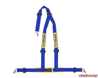 Sabelt Clubman Saloon 3-Point Full 2 Inch Snap Hook Blue Harness (ECE Approved) - CFCC901005N_B