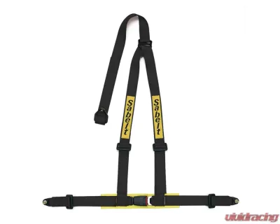Sabelt Clubman Saloon 3-Point Full 2 Inch Snap Hook Black Harness (ECE Approved) w/ Shoulder Pads - CFCC902002NP_A