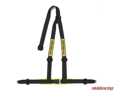 Sabelt Clubman Saloon 3-Point 2 Inch Bolt-On Black Harness (ECE Approved) w/ Shoulder Pads - CFCC902059NP_B