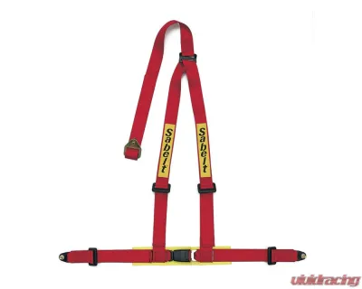 Sabelt Clubman Saloon 3-Point Full 2 Inch Snap Hook Red Harness (ECE Approved) w/ Shoulder Pads - CFCC904002NP_A