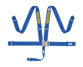 Sabelt SFI 16.1 Steel Saloon Harness 3 Inch Latch & Link - Blue