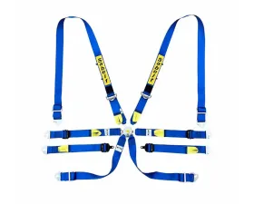 Sabelt FIA8853-2016 Enduro Silver Saloon 2 Inch Double Lap Racing Harness - Blue