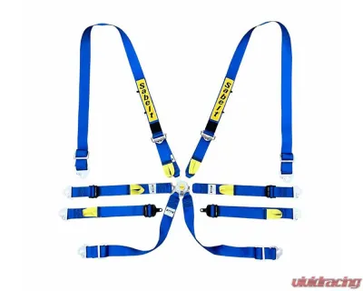Sabelt FIA8853-2016 Enduro Silver Saloon 2 Inch Double Lap Racing Harness - Blue - CFCI12100056
