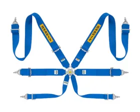Sabelt FIA8853-2016 Steel Saloon Rally Racing Harness w/ 3 Inch Blue Straps & Belts