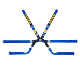 Sabelt Gold Super Formula FIA8853-2016 6-Point Lightweight Harness 2 Inch Pull Up - Blue