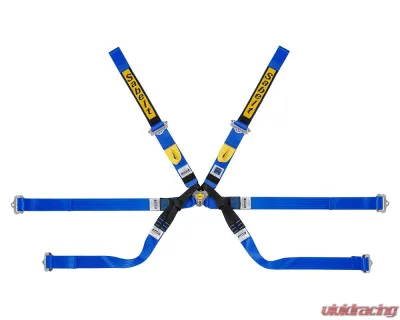 Sabelt Gold Super Formula FIA8853-2016 6-Point Lightweight Harness 2 Inch Pull Up - Blue - CFCI1393G622FU6F
