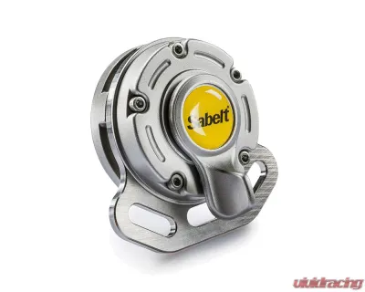 Sabelt Porsche 6-Point FIA8853-2016 Silver GT Racing Harness w/ 2 Inch Porsche Lap Mounts & Black Long Crotch Belts - CFCI22100024
