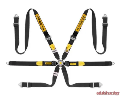 Sabelt FIA8853-2016 Enduro Gold Full Saloon 2 Inch Lap Racing Harness - Black - CFCI22170068