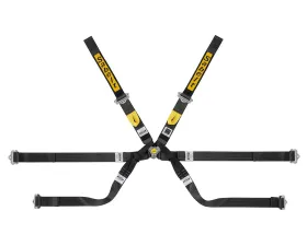 Sabelt Gold Super Formula FIA8853-2016 6-Point Lightweight Harness 2 Inch Pull Up - Black