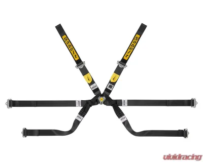 Sabelt Gold Super Formula FIA8853-2016 6-Point Lightweight Harness 2 Inch Pull Up - Black - CFCI2393G622FU6F