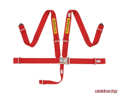 Sabelt SFI 16.1 Steel Saloon Harness 3 Inch Latch & Link - Red - CFCI4000S533SD8S
