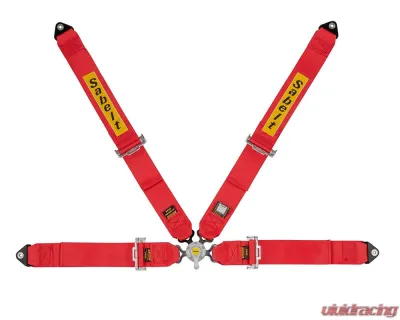 Sabelt Steel Kit Car FIA8853/1998 4-Point Harness - Red - CFCI4118S433SD4F