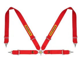 Sabelt FIA8853/1998 Steel Saloon 4-Point Harness - Red