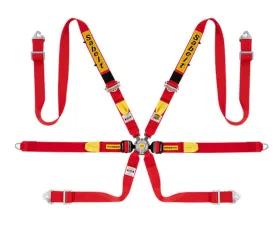 Sabelt FIA8853-2016 Enduro Gold Full Saloon 2 Inch Lap Racing Harness - Red