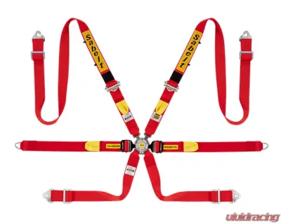 Sabelt FIA8853-2016 Enduro Gold Full Saloon 2 Inch Lap Racing Harness - Red - CFCI42170068