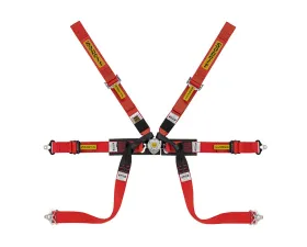 Sabelt FIA8853-2016 Steel Formula Full 2 Inch Pull Up Racing Harness w/ Red Straps | Belts