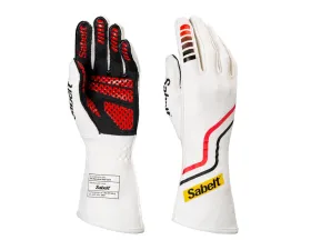Sabelt FIA8856-2018 Hero Superlight TG-10 Gloves White - Size 10