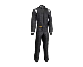 Sabelt FIA8856-2018 + SFI 3.2/Level 5 Challenge TS-2 Fire-Retardant Black Racing Racing Suit - Size 44