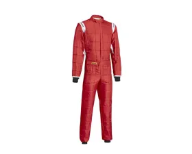 Sabelt FIA8856-2018 + SFI 3.2/Level 5 Challenge TS-2 Fire-Retardant Red Racing Suit - Size 44