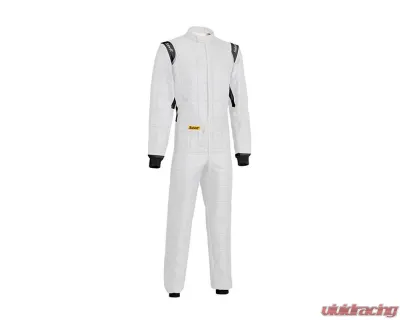 Sabelt FIA8856-2018 + SFI 3.2/Level 5 Challenge TS-2 Fire-Retardant White Racing Suit - Size 62 - RFTITS2SFIBI62