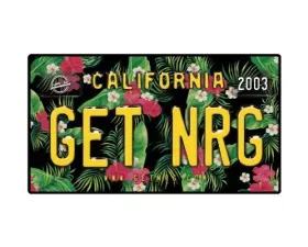 NRG Innovations Air Freshener - Quick Release Est Hawaian License Plate Aqua