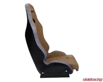 NRG Defender Water Resistant Steel Frame Suspension Seats Brown Side Mount Bracket - DF-100BR-S