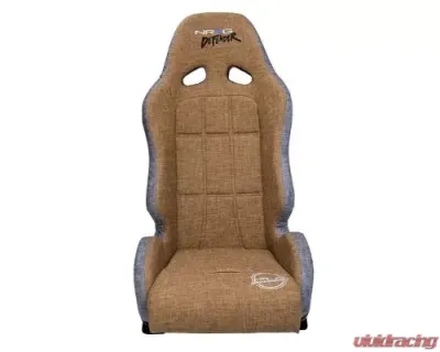 NRG Defender Water Resistant Steel Frame Suspension Seats Brown Side Mount Bracket - DF-100BR-S