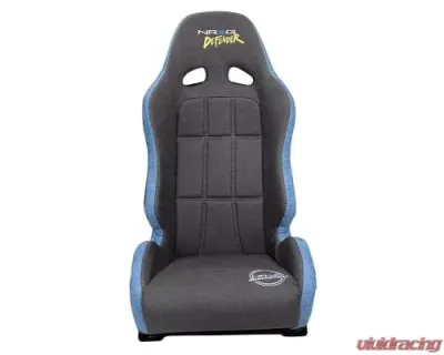 NRG Defender Water Resistant Steel Frame Suspension Seats Grey Side Mount Bracket - DF-100GY-S