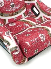 NRG Frp Bucket Seat Prisma- Oriental Longivity Plate ed In Vegan Material Gold Pearlized Back Plus Phone Pockets Large                                     - FRP-302-DYNASTY - Image 6
