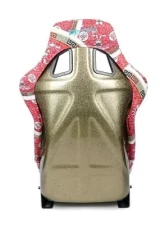 NRG Frp Bucket Seat Prisma- Oriental Longivity Plate ed In Vegan Material Gold Pearlized Back Plus Phone Pockets Large                                     - FRP-302-DYNASTY - Image 5