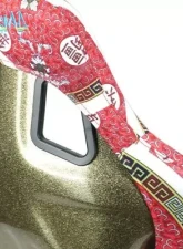 NRG Frp Bucket Seat Prisma- Oriental Longivity Plate ed In Vegan Material Gold Pearlized Back Plus Phone Pockets Large                                     - FRP-302-DYNASTY - Image 8