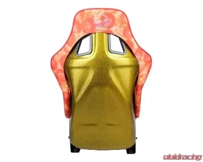 NRG Frp Bucket Seat Prisma- Ultra Slice Gold Pearlized Back Large - FRP-302-PIZZA