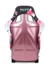 NRG Frp Bucket Seat Prisma- Japanese Cherry Blossom ed In Vegan Material Pink Pearlized Back Plus Phone Pockets Medium                                     - FRP-303-SAKURA - Image 5
