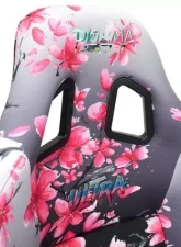 NRG Frp Bucket Seat Prisma- Japanese Cherry Blossom ed In Vegan Material Pink Pearlized Back Plus Phone Pockets Medium                                     - FRP-303-SAKURA - Image 7
