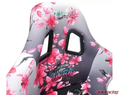 NRG Frp Bucket Seat Prisma- Japanese Cherry Blossom ed In Vegan Material Pink Pearlized Back Plus Phone Pockets Medium - FRP-303-SAKURA