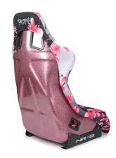 NRG Frp Bucket Seat Prisma- Japanese Cherry Blossom ed In Vegan Material Pink Pearlized Back Plus Phone Pockets Medium                                     - FRP-303-SAKURA - Image 4
