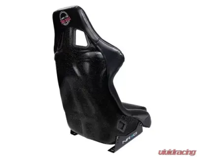 NRG Frp Bucket Seat Prisma ed Pearlized Back All Black Pvc Vegan Material Large - FRP-302BK-V