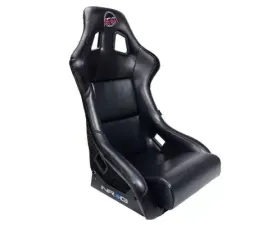NRG Frp Bucket Seat Prisma ed Pearlized Back All Black Pvc Vegan Material Large